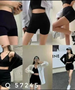 combo 3 quần legging đùi thun nữ cạp cao tôn dáng ôm gọn chất vải cotton cao cấp che khuyết điểm tôn vòng 3