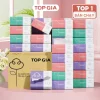 Thùng 30 gói giấy ăn rút 3 màu cao cấp 4 lớp dày dặn, mềm mịn, thùng 16/36/46/10 gói