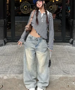 Quần Jean Bycamcam Ống Rộng Tôn Dáng Quần Bò Wash Màu Unisex Thời Trang Nam Nữ